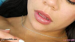 intense stunning latina beauty shows her sexy body in pov massage