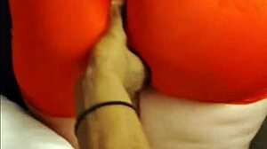 Perverted step brother gropes and fucks step sister's ass.