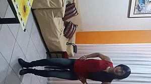 Do you like licking my crossdressing body in lingerie outdoors?