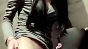 mommy watches crossdressing transsexual get cock in ass, feeling deep emotions.