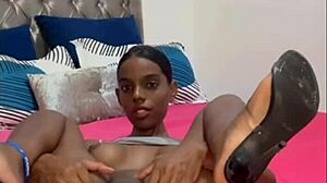 Ebony Babe Plays With Dildo In Her Ass And Opens It Wide For You!