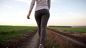 Worship that milf's ass in tight leggings