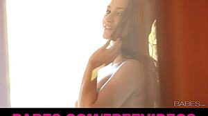 dani daniels gorgeous brunette masturbating solo