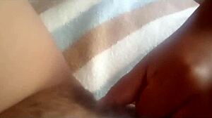 Latina with big natural tits gets creampie doggystyle