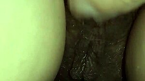 Gretala shaves in the bathroom while amateurs watch