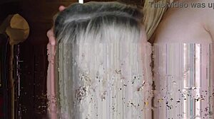 Small titties petite babes share double dildo for intense lesbian play