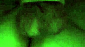 Dragon Cock Sleeve Filled with Spit During Tight Creampie Action