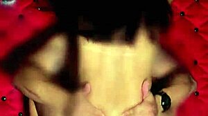 Perfect reverse cowgirl with tanned latina stepsister's huge hairy pussy.