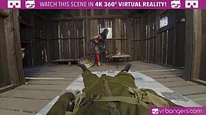 Wonder Woman cosplay group banging with natural tits riding