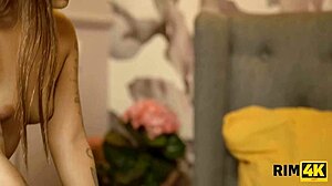 Latina tattooed army girl gets wet rimjob in fantasy fetish