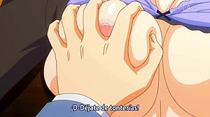 In korashime 2 hentai, the brunette gets anal fucked and creampied hard