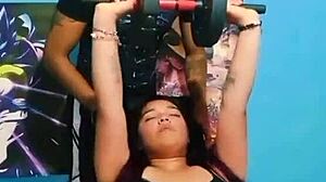 Taboo Gym Fuck with Athletic Latina Stepsister Wanting Fitness