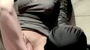 mommy watches crossdressing transsexual get cock in ass, feeling deep emotions.