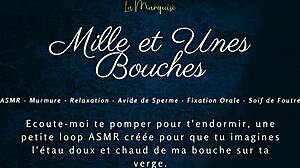 a french asmr blowjob with dirty talking unfolds