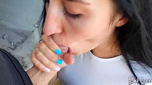 She Said, 'Film My Blowjob Skills with This Huge Cock Outdoors.'