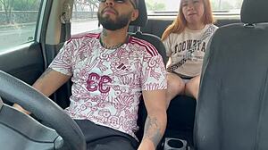 masturbating taxi driver on the street