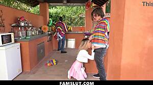 petite stepsister sucks stepbrothers cock secretly