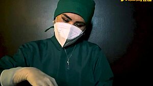 Latex Gloves Fetish With Dominant Touch