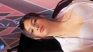 Wife Worshiping Fat Ass And Tits In Bisexual Bunny Backstage Bathing Scene