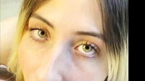 Blonde whore says, 'Intense POV blowjob for stepfather'