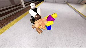 roblox character fucked by three noobs
