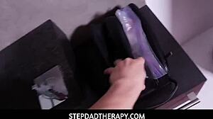 Stepdad cums inside tiny 18+ stepdaughter Lucie Cline