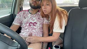 masturbating taxi driver on the street