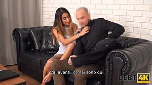 russian teen roxy lips, starting sex for debt?