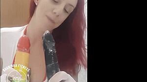 Nurse Sucks Cock And Rides Dildo Fetish