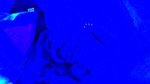 Blacklight fetish video