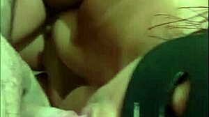 Wife gives amateur blowjob with natural tits sucking