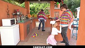 petite stepsister sucks stepbrothers cock secretly