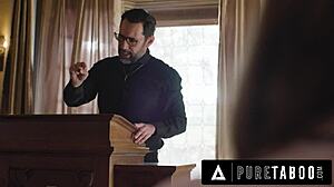 Pure Taboo: Horny Virgin Teen Penelope Kay Seduces Priest for Rough Ass Fuck