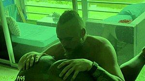 Yo, watch my white boyfriend eat my big ebony booty to climax