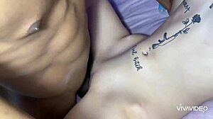 i watched this teenager in interracial cuckold get creampied