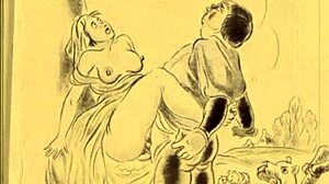 i discovered this vintage erotic art piece from the antique collection