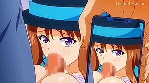 In korashime 2 hentai, the brunette gets anal fucked and creampied hard