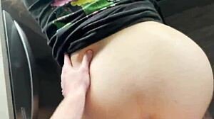 couldn't resist her naked ass in the kitchen, taken to pound town?