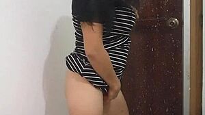 Sexy Stepmother Dances Seductively and Flashes Buttocks Before Wedding