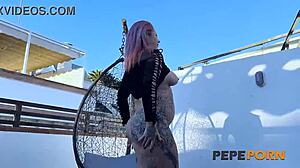 Angie Babydoll's Curvy Mature Body Rides Doggystyle