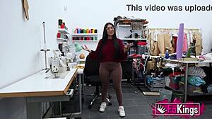 Young babe lara rey shows lessons end with rough instruction