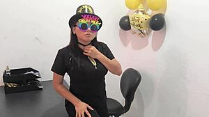 Hot Latina Milf Nurse Prepares Anal Plug For Horny Buttocks Play