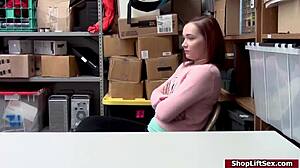 teen shoplifter gets caught by police officer in reality setting