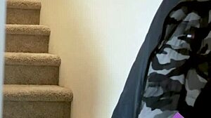 stepmom london rose catches stepson spying in kitchen roleplay