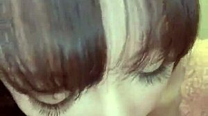 Feeling intense pleasure from gaping masturbation with big japanese tits