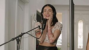 Natural Beauty Queenie Sateen Savours Tatted Friend Charlotte Sins' Stunning Body