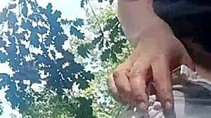 Masturbating in River with Voyeur!