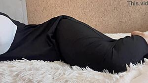 Arab teen skips panties, shows big ass for hardcore missionary pounding