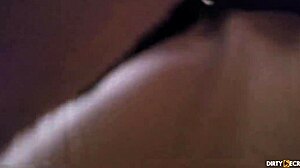 i fuck my girlfriend's stepmom, she catches us, convinces threesome in bedroom.