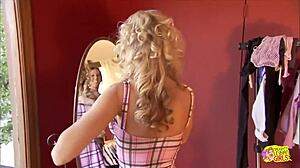 these two vintage lesbians destiny st claire and katie morgan kissed sensually